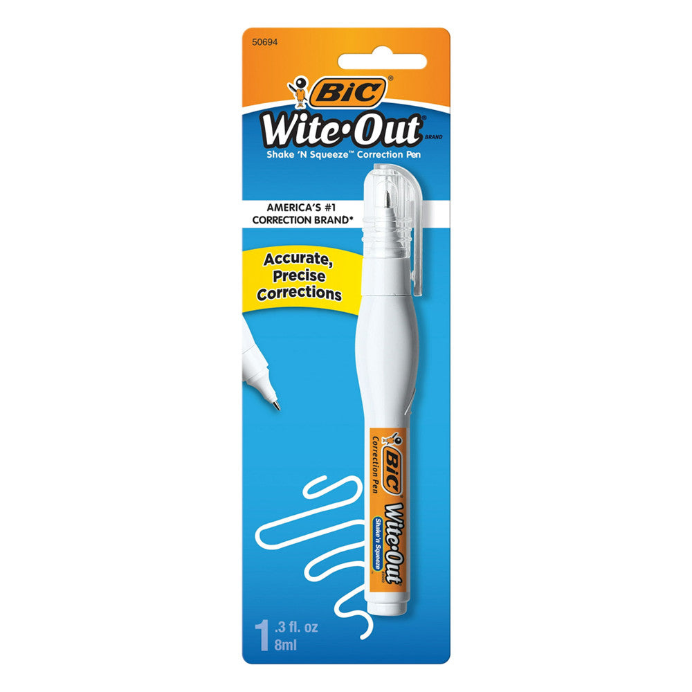 Wite Out Correction Shake N Sqeeze Pen - 6 Pieces